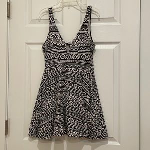 Express XS tribal print skater dress